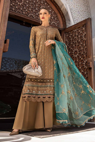 Unstitched Embroidered Cotton Satin Suit | CST-808