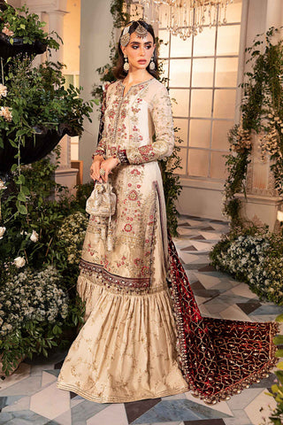 3 Piece Unstitched Embroidered Organza Suit | BD-2905